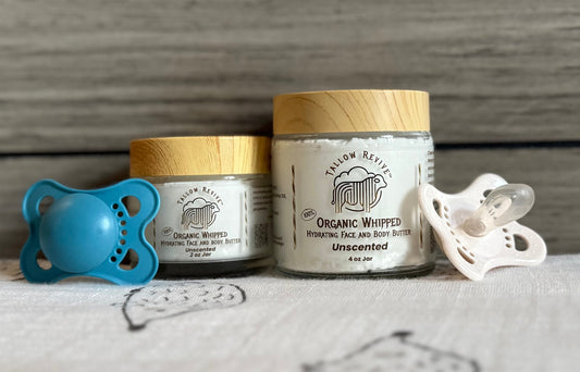 Tallow for Two: Why Grass Fed and Finished Beef Tallow is the Ultimate Skincare for Moms & Babies