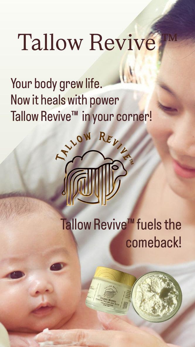 Tallow Revive® 100% Organic Whipped Tallow Butter - Unscented