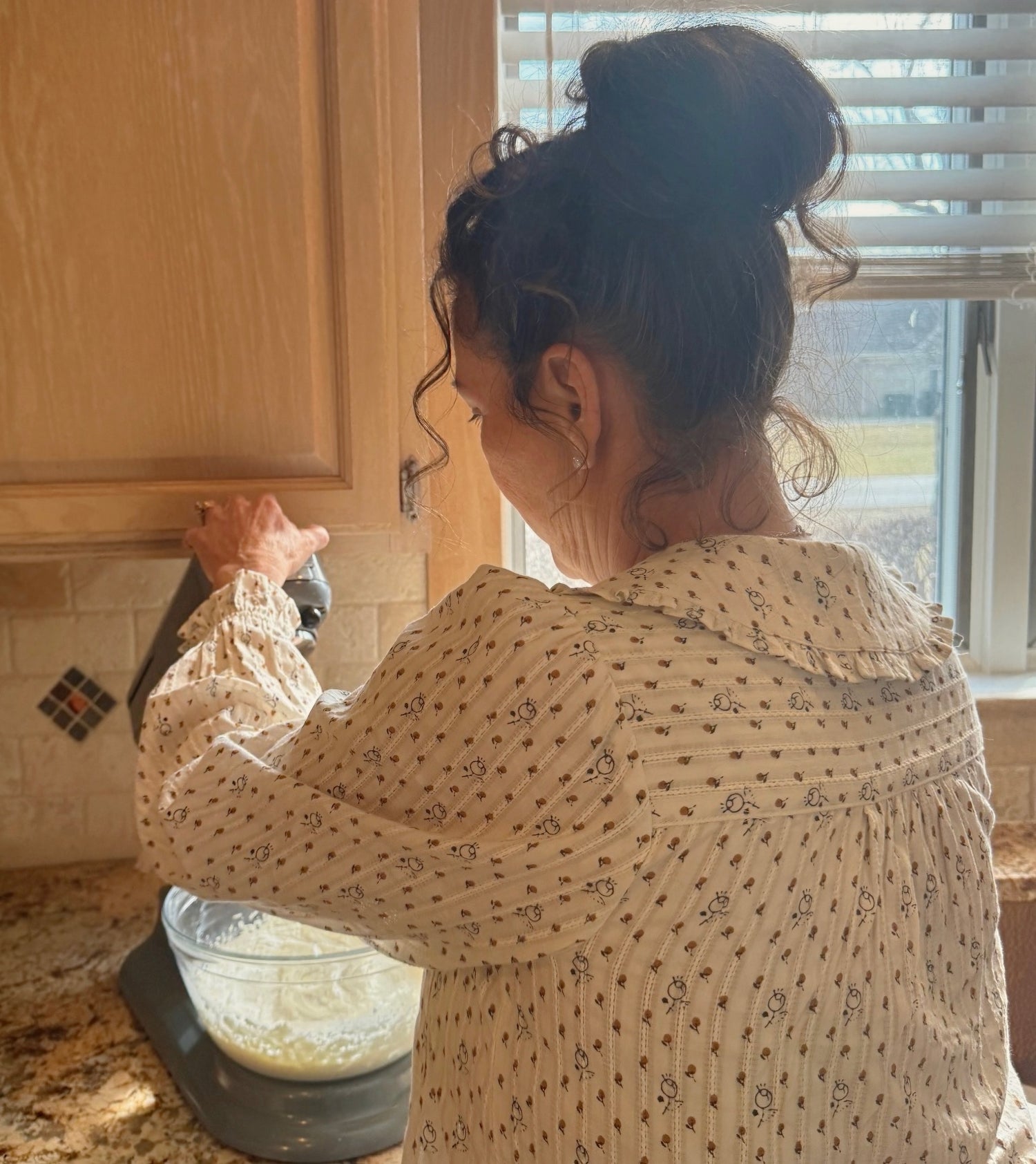 Me whipping up some Tallow Revive™ organic tallow face & body butter.