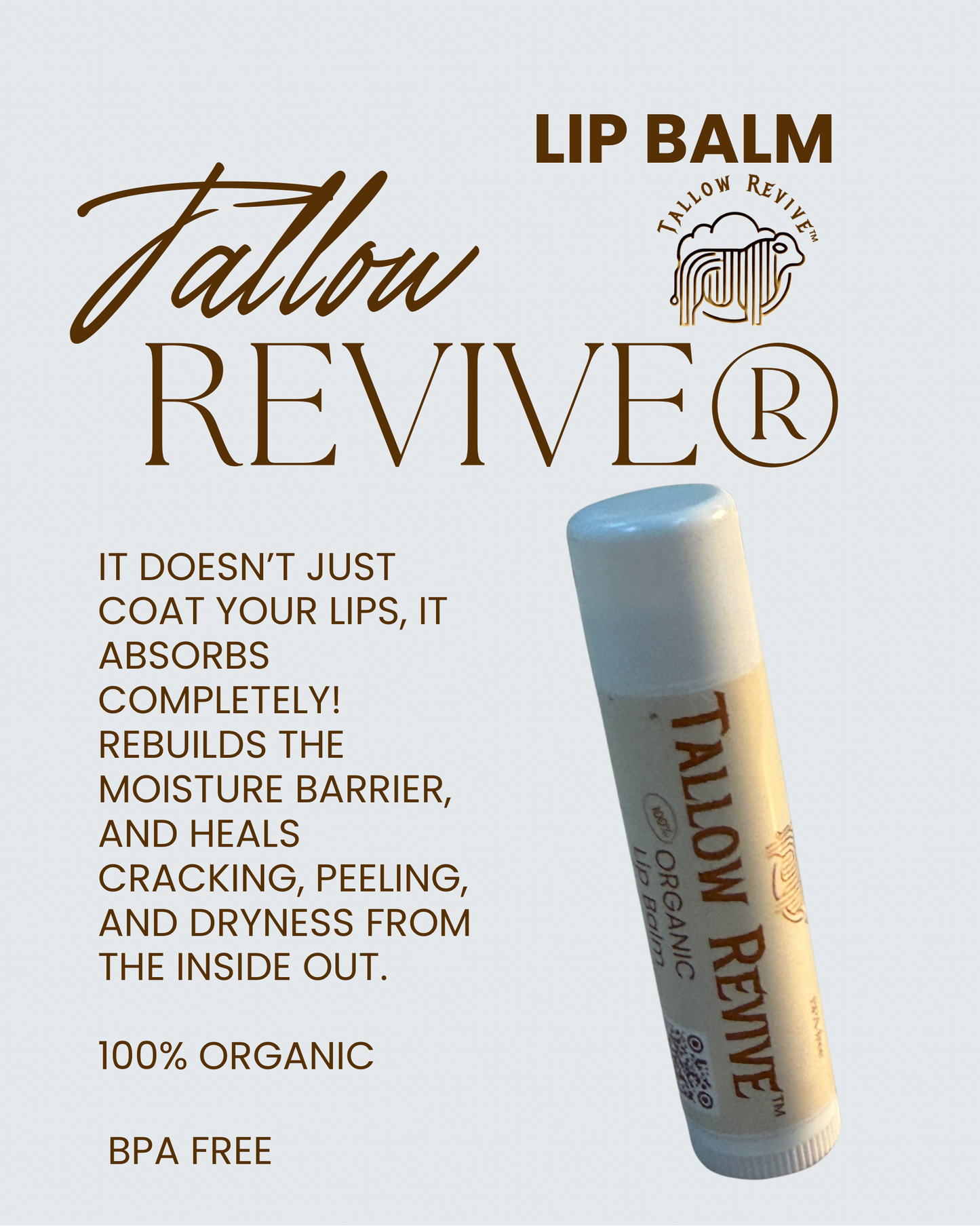 Tallow Revive® Lip Balm (2 or 5 Pack)