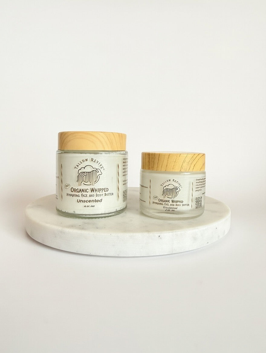 Tallow Revive® 100% Organic Whipped Tallow Butter - Unscented